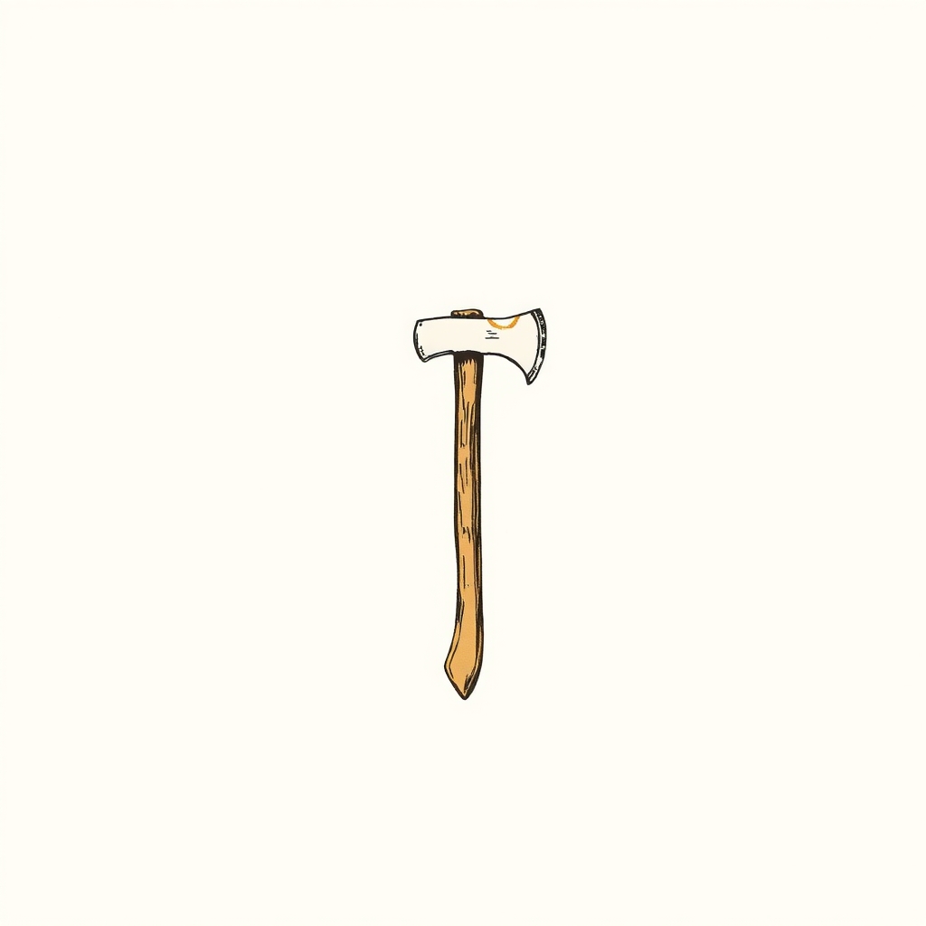 hache (pour l'arbre abattu)
