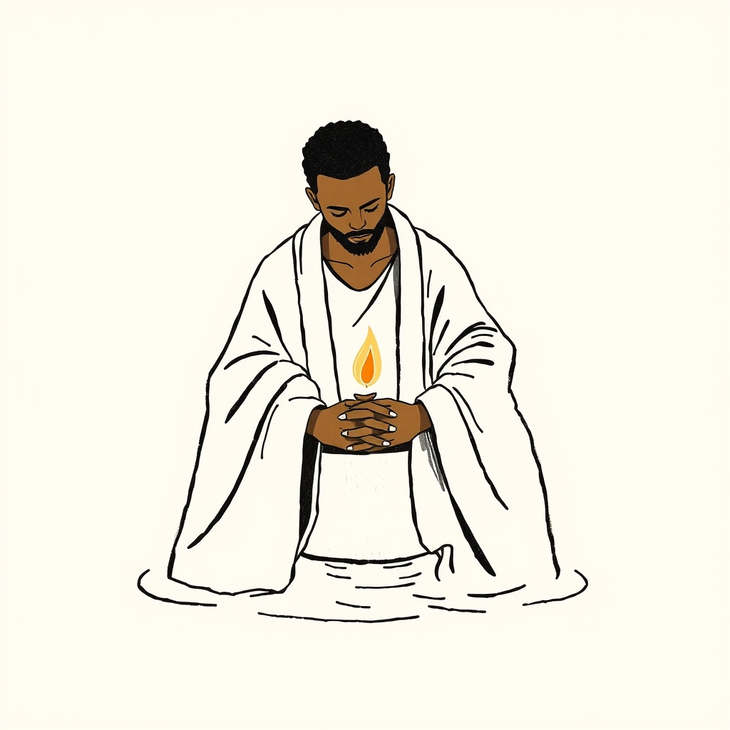 baptisant des nègres