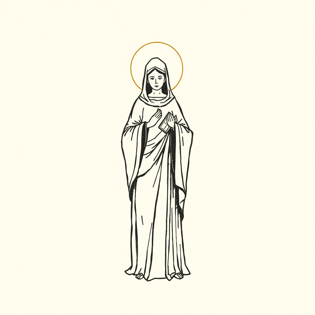 baptisant sainte Odile