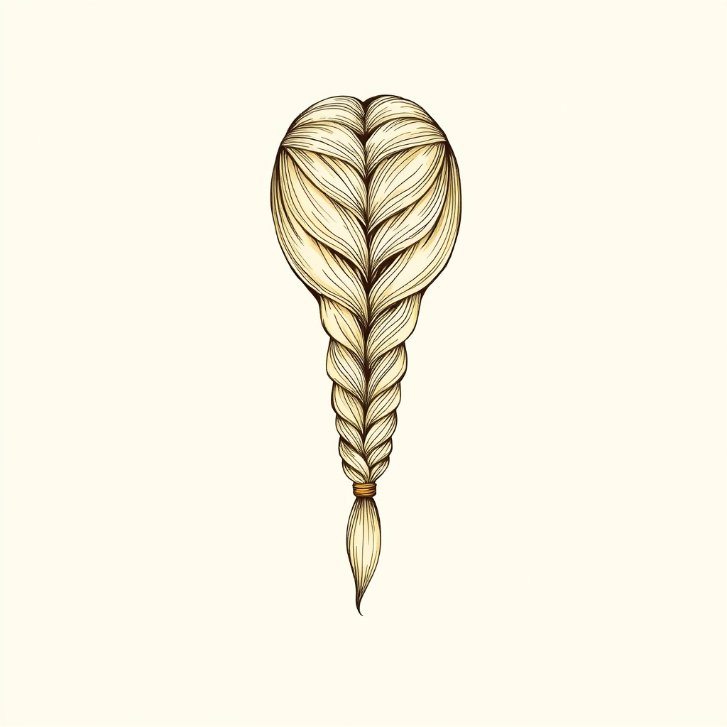 cheveux blonds en tresses