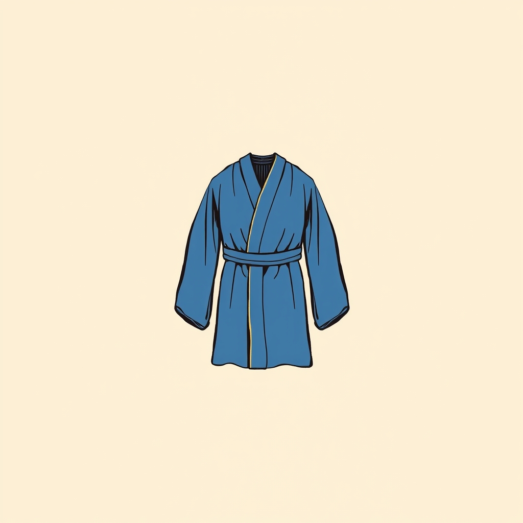 veste de tecido azul