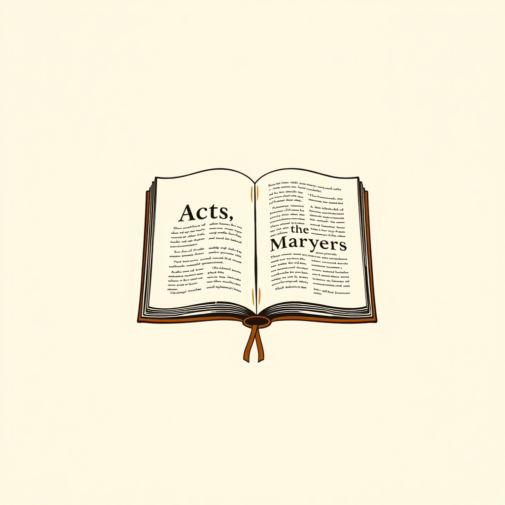 livres ou manuscrits (Actes des Martyrs)