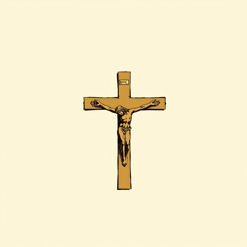 crucifix de bronze