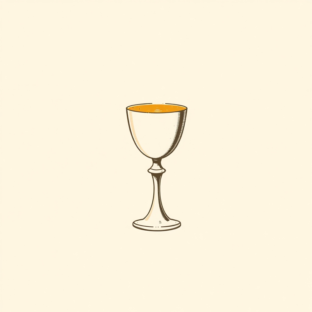 chalice with a shining host