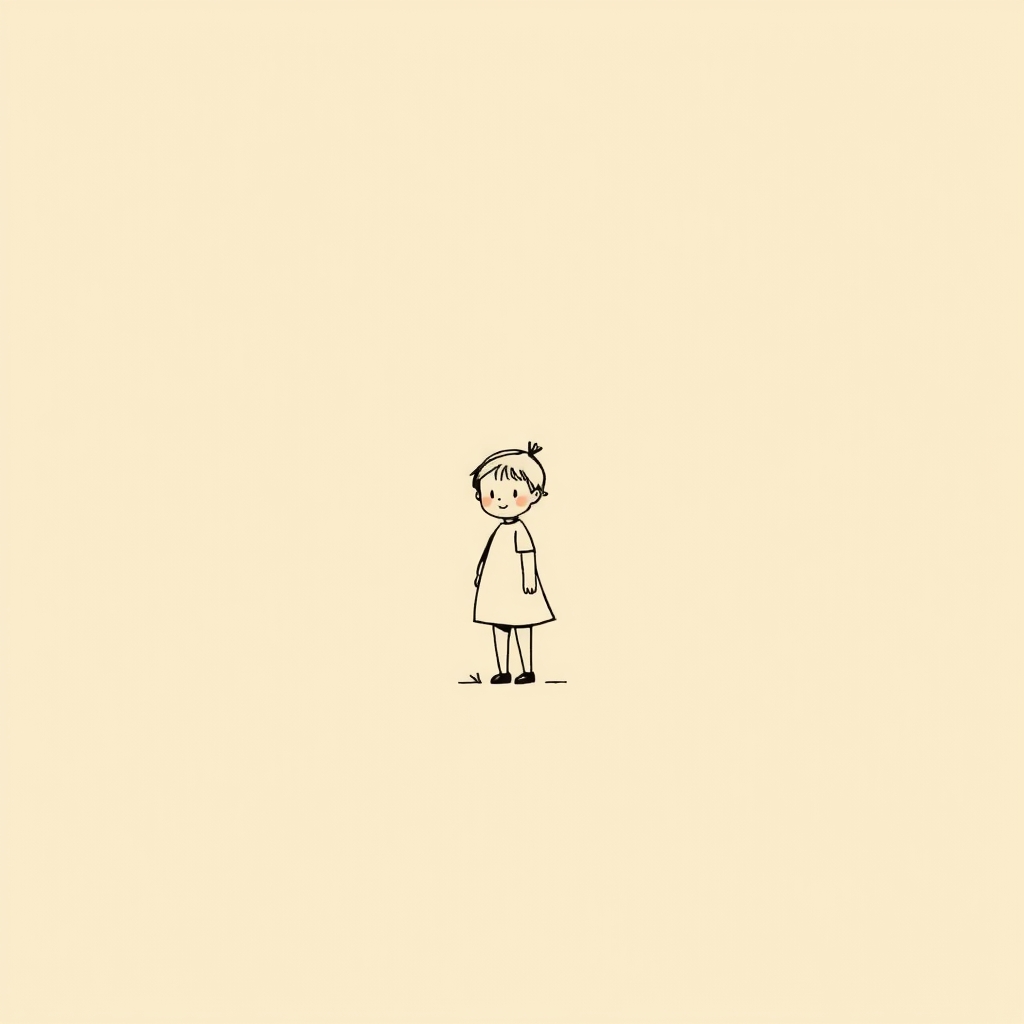 child at her side
