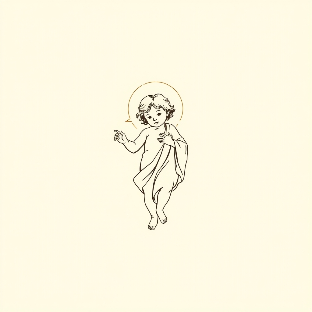Enfant Jésus au bras gauche