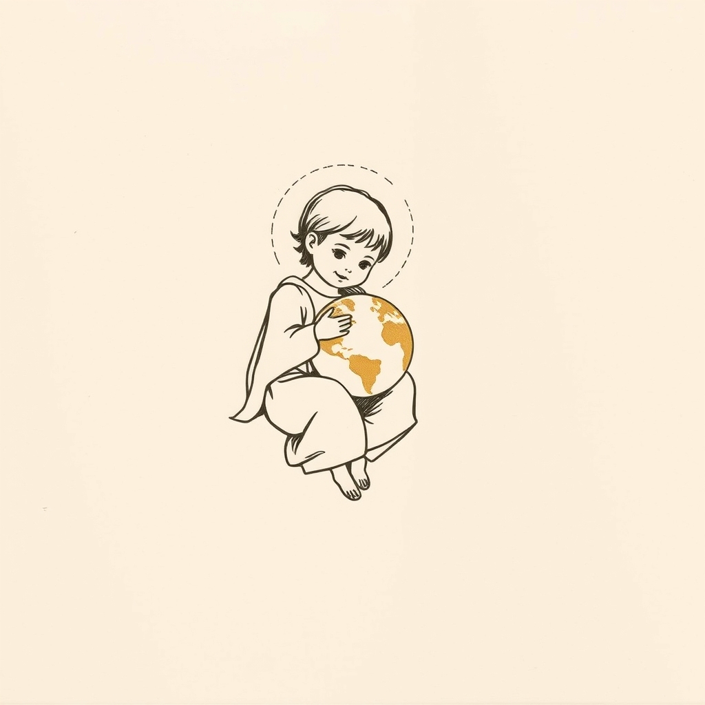 Gesù Bambino con globo
