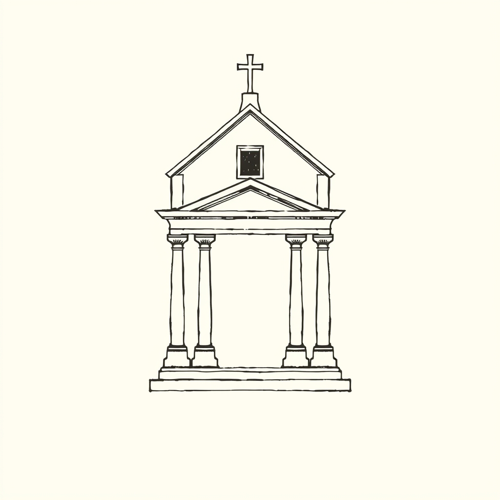 portico di chiesa