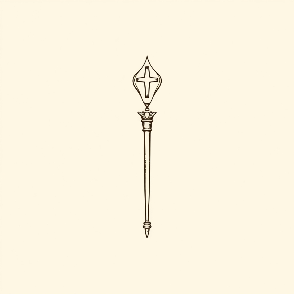 crosier and mitre