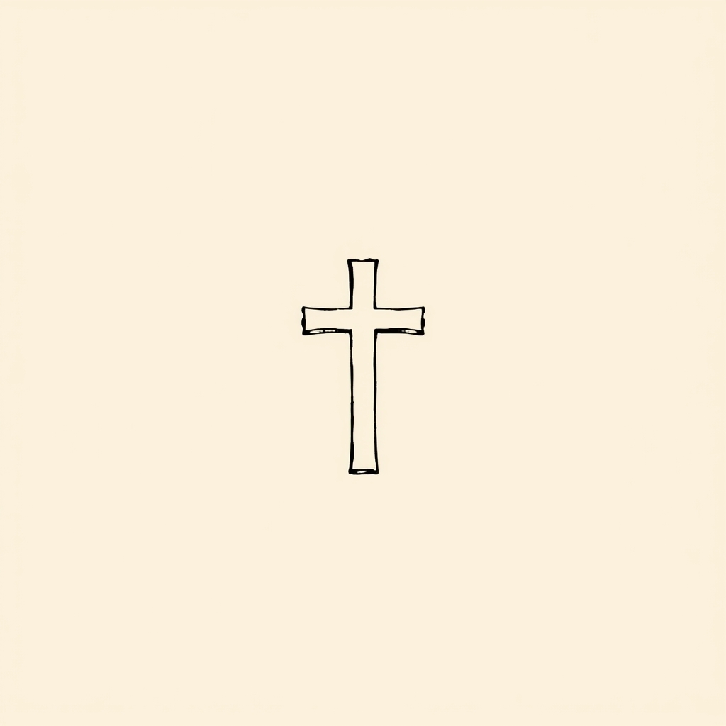 croix sur la poitrine d'un mort