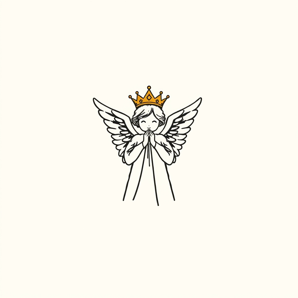 couronné par un ange