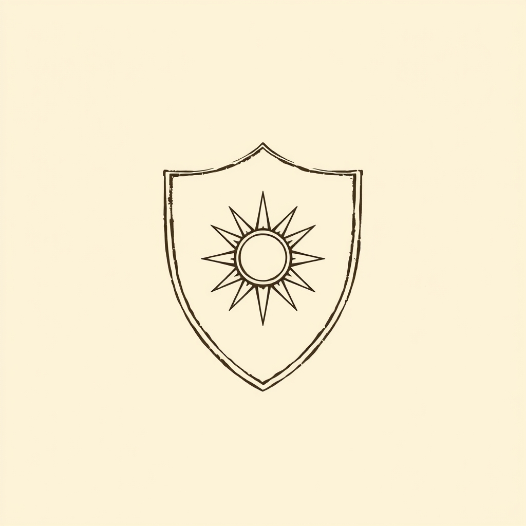 cuirasse avec soleil et lune