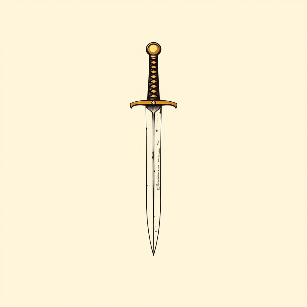 punhal ou espada na garganta