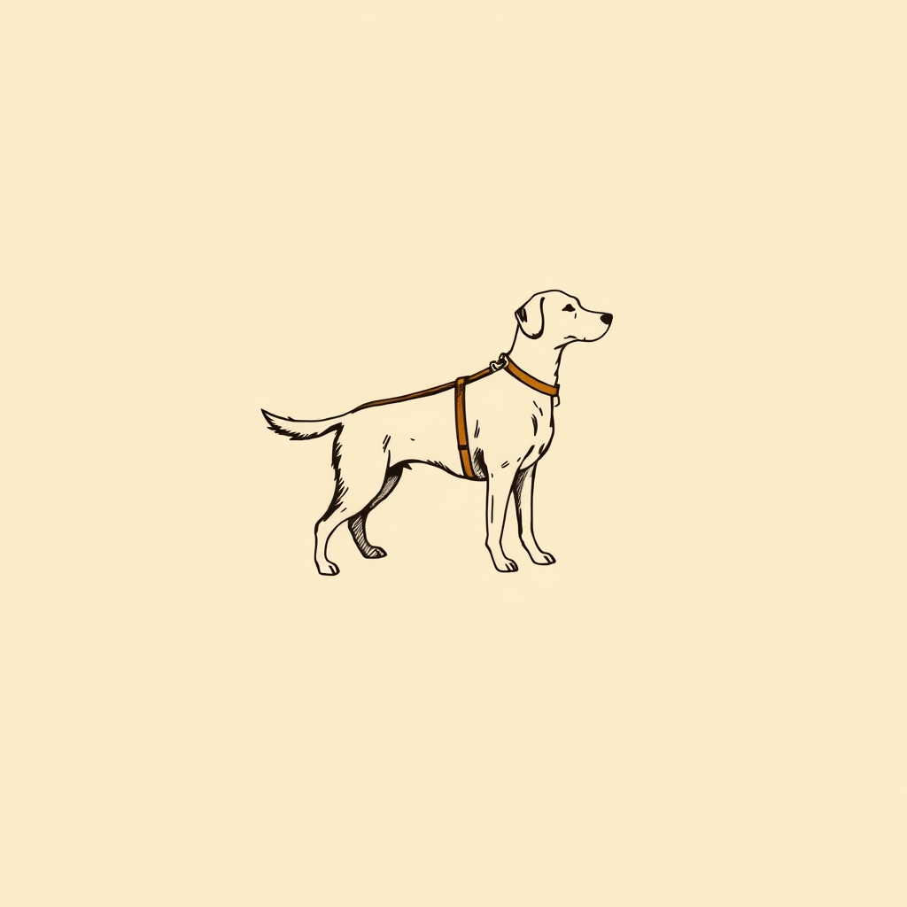 chien en laisse