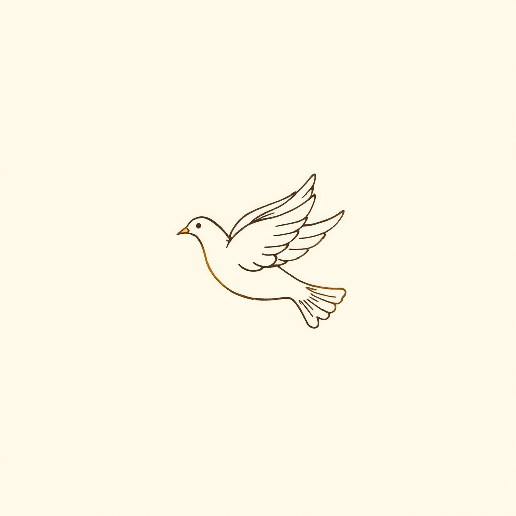 dove bringing a veil