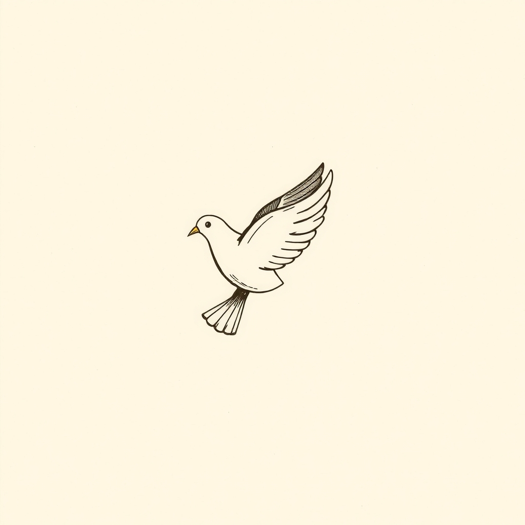 Dove carrying the Holy Ampulla