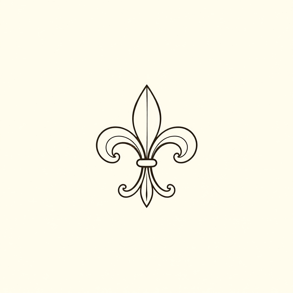 chiffre de l'Ordre (M formé par un lis)