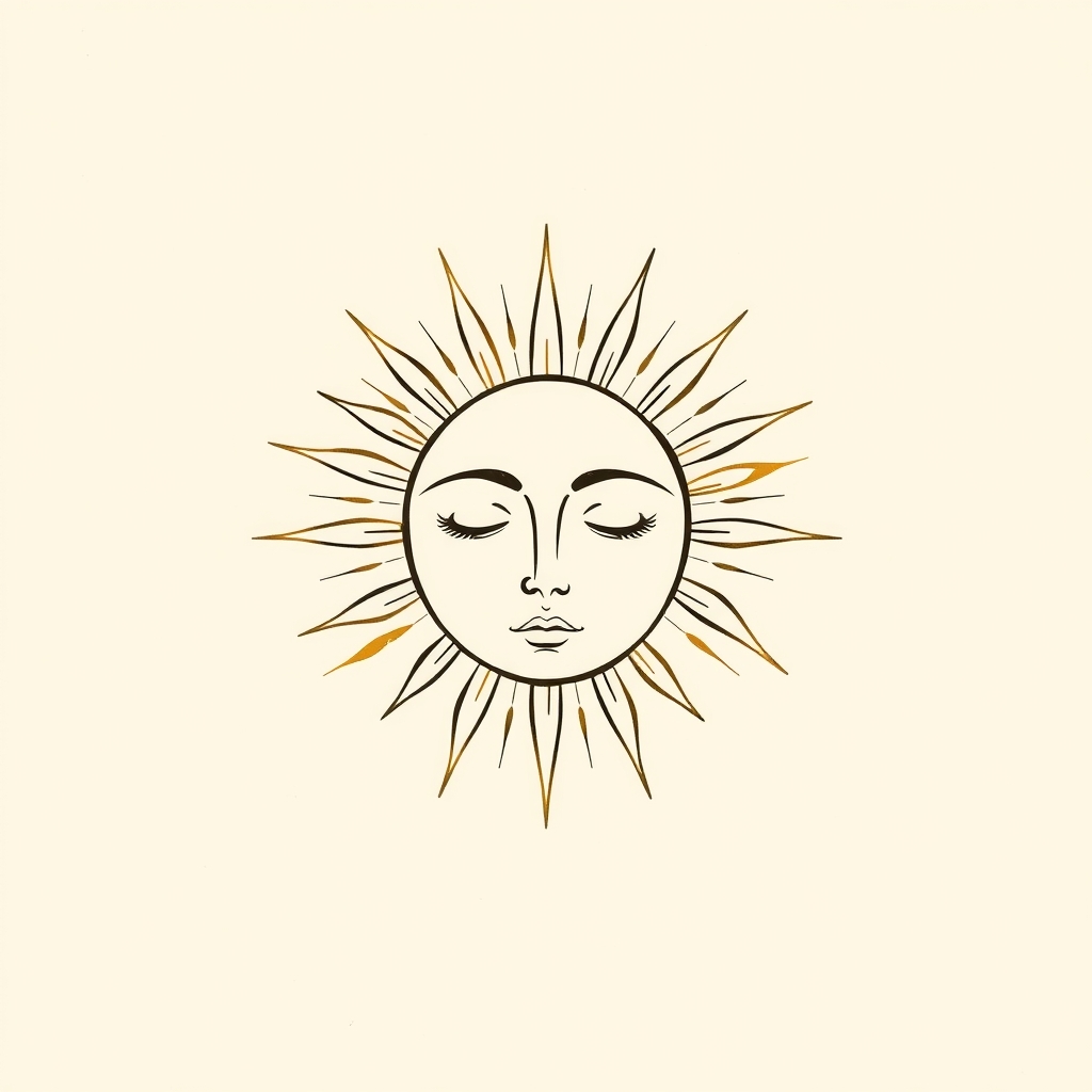 visage resplendissant comme le soleil