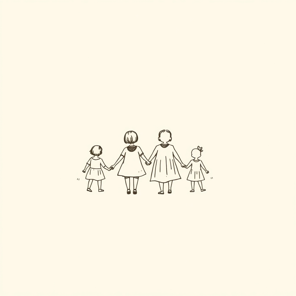 suivi par des enfants