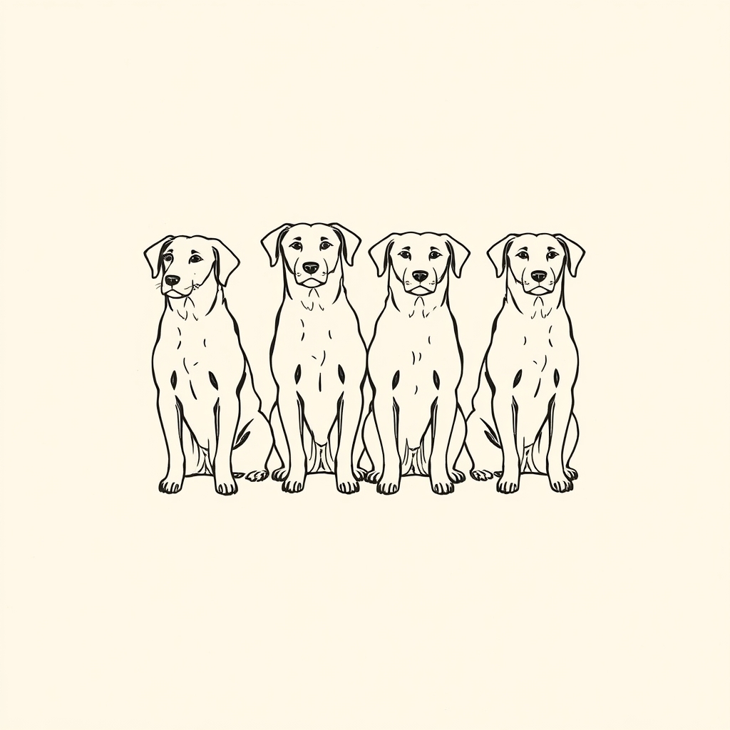 quattro cani (Giustizia, Pace, Misericordia, Verità)