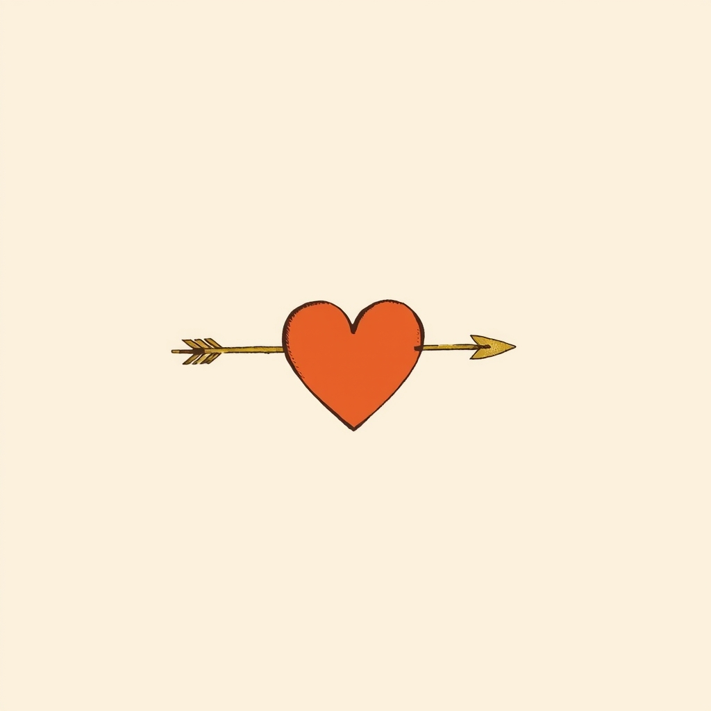 heart pierced by an arrow