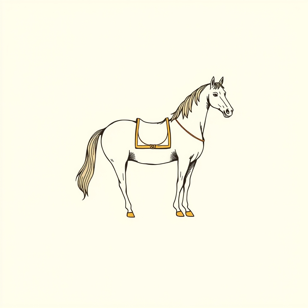 cheval (représentation en comte)