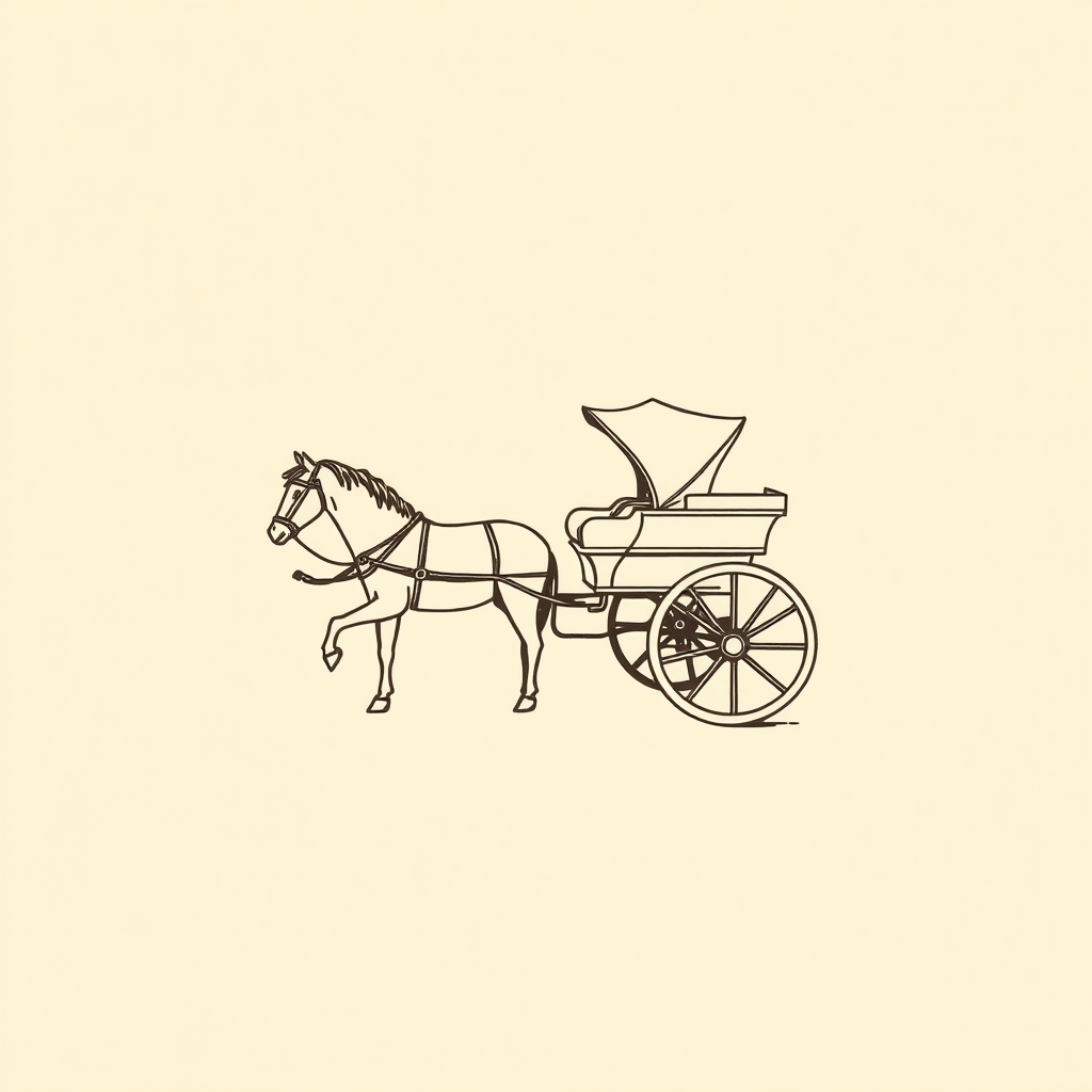 horse-drawn cart