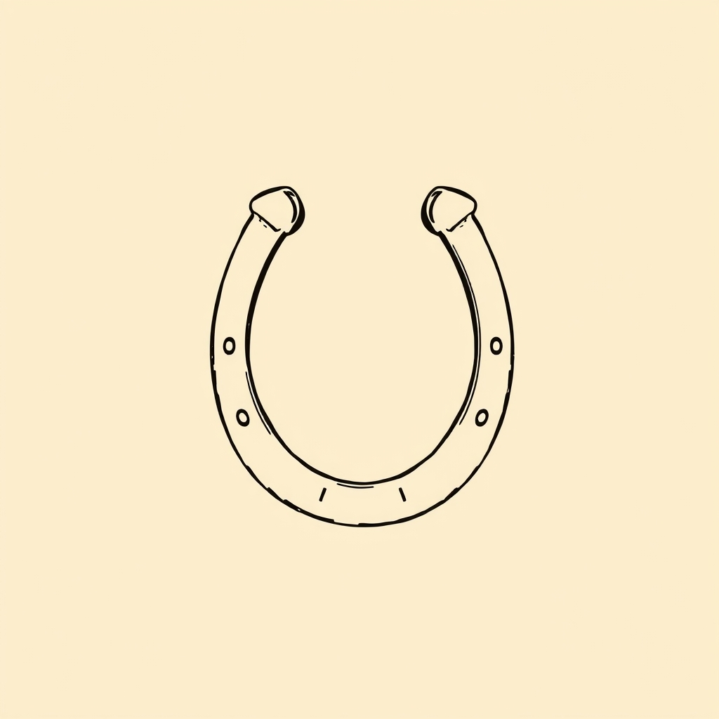 fers de cheval sur une porte