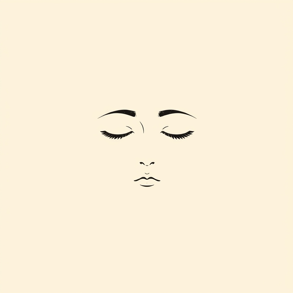 visage illuminé