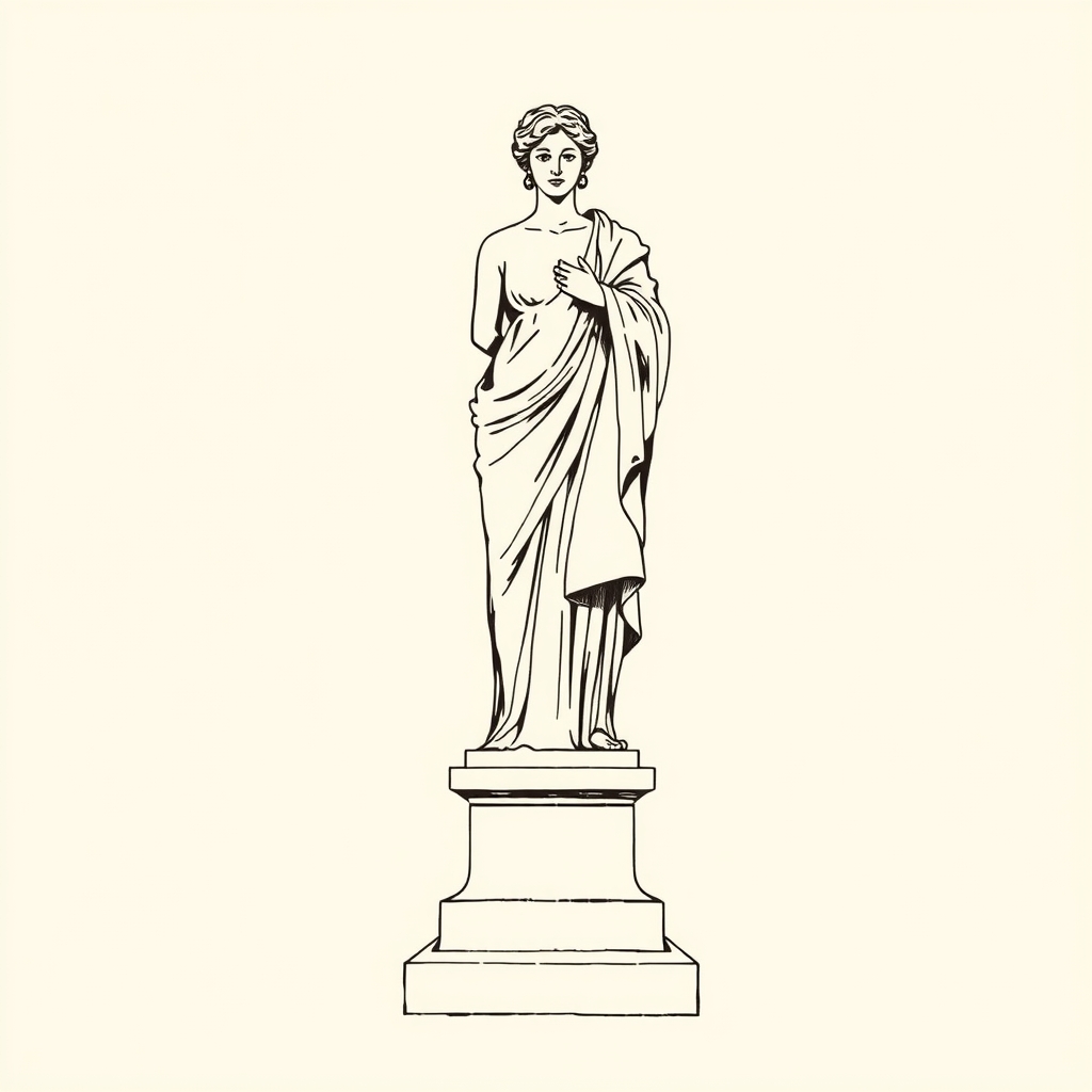 Statua in marmo di stile italiano (XVII secolo)