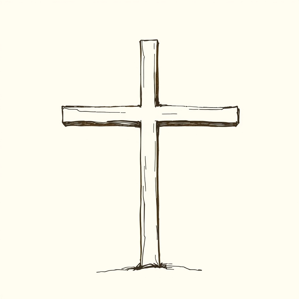 large cross carried on the shoulder