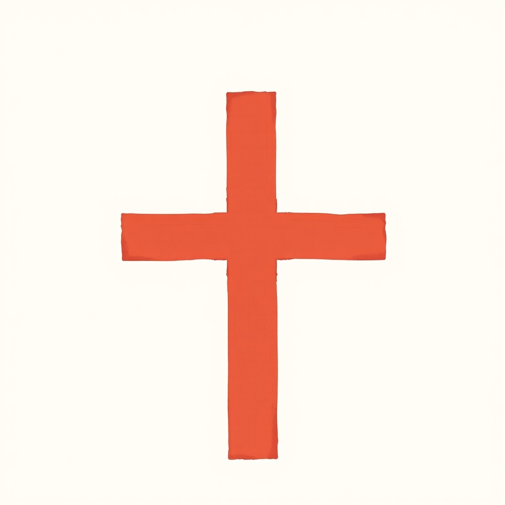 large red cross without Christ