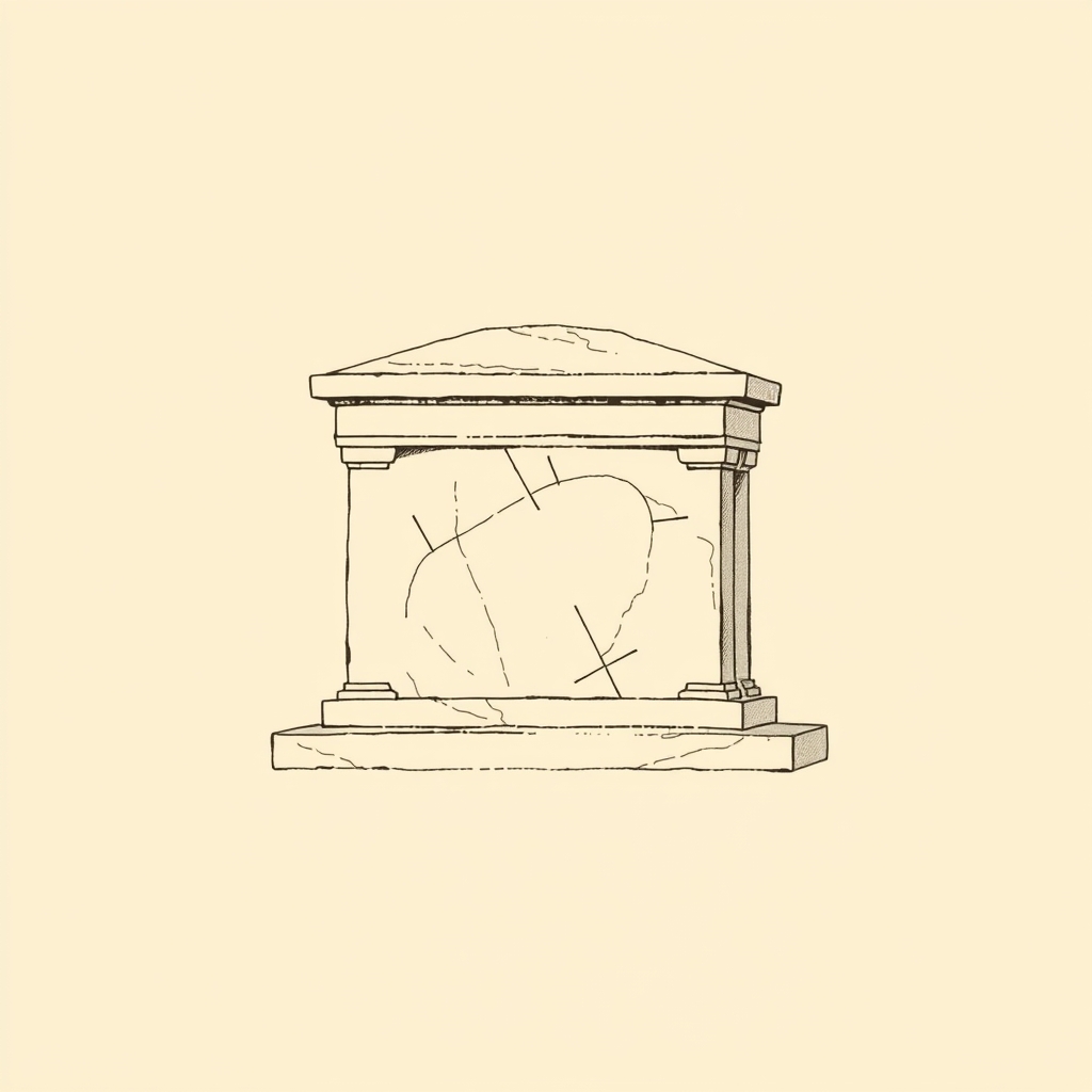 túmulo de mármore