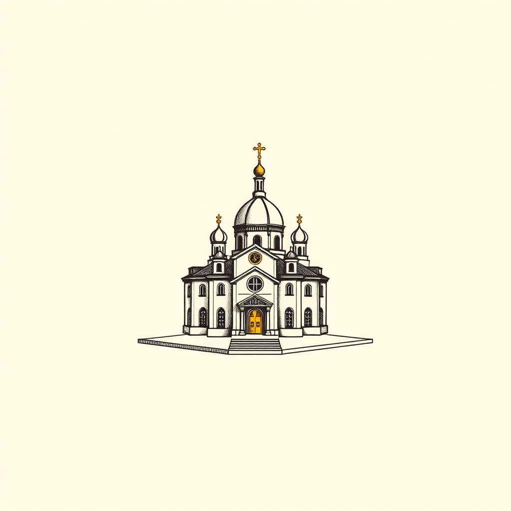 maquette d'église ou monastère