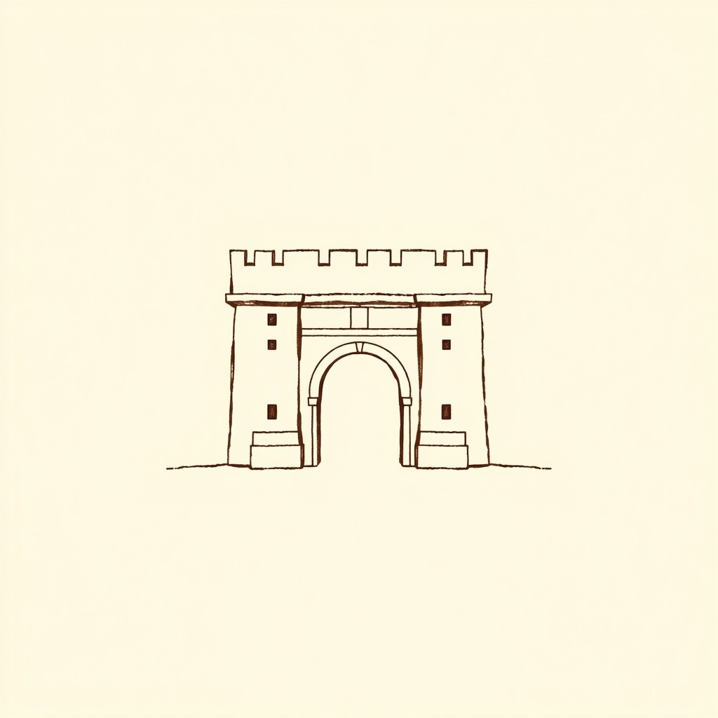 modèle de porte fortifiée