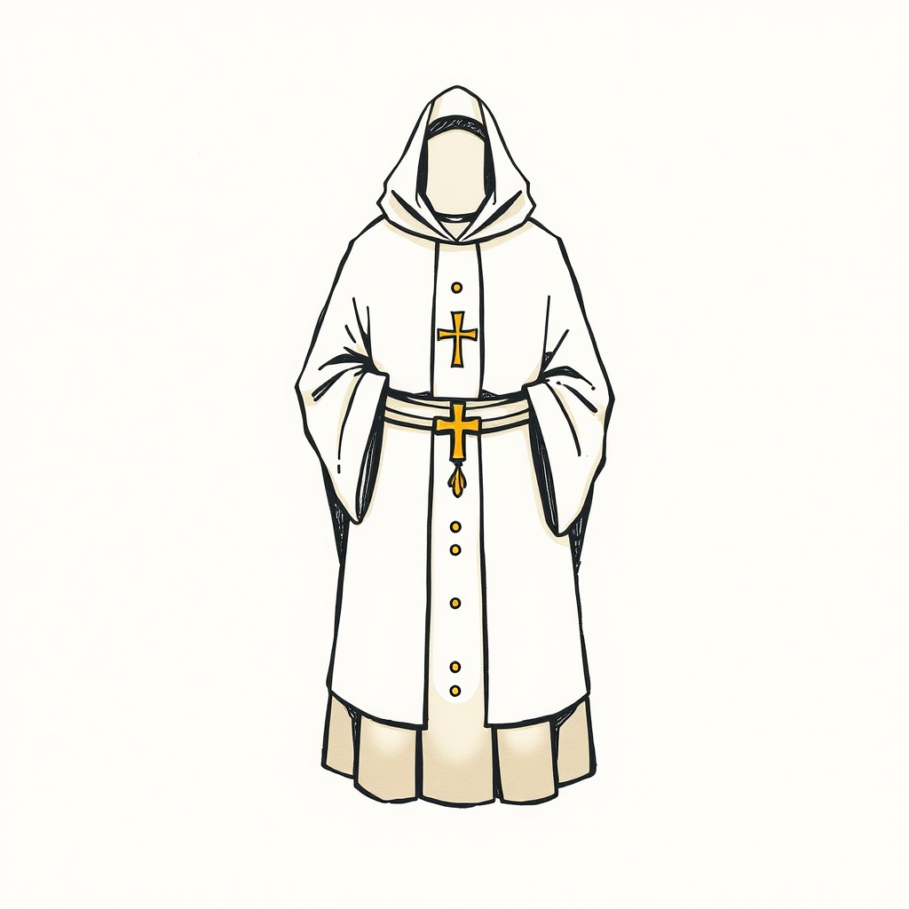 hábito franciscano remendado