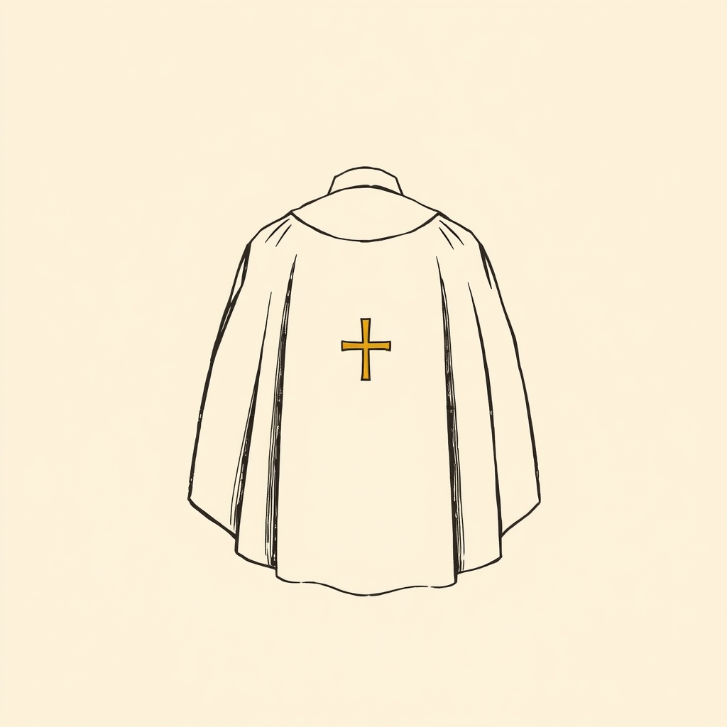 chape pontificale sur le bras