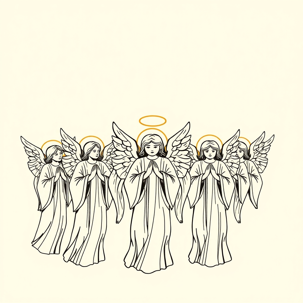 corteo di angeli