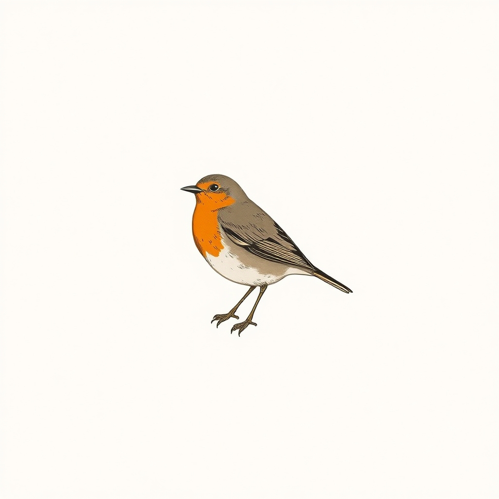 oiseau (rouge-gorge) ressuscité