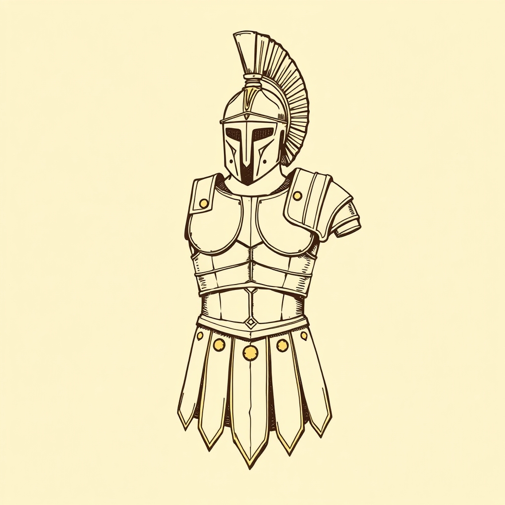 armadura de soldado romano