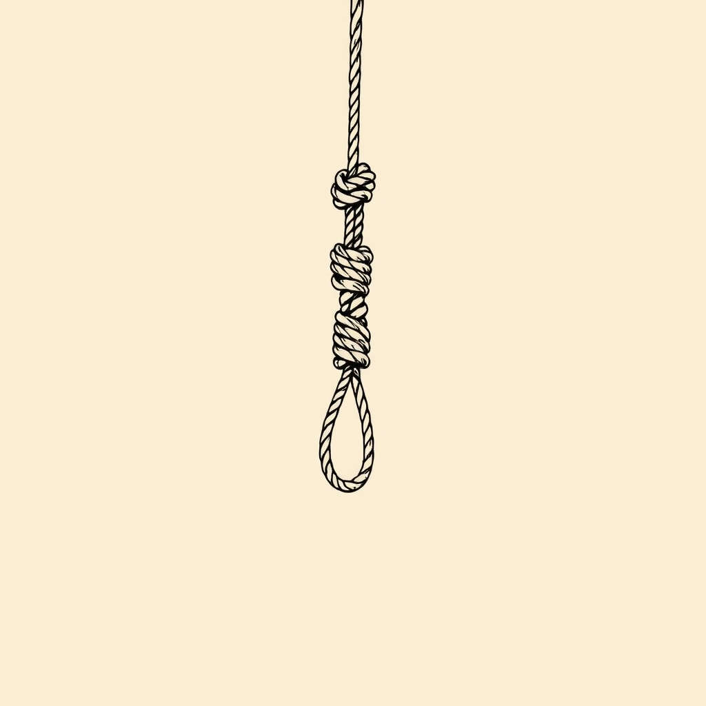 corde ou voile d'étranglement