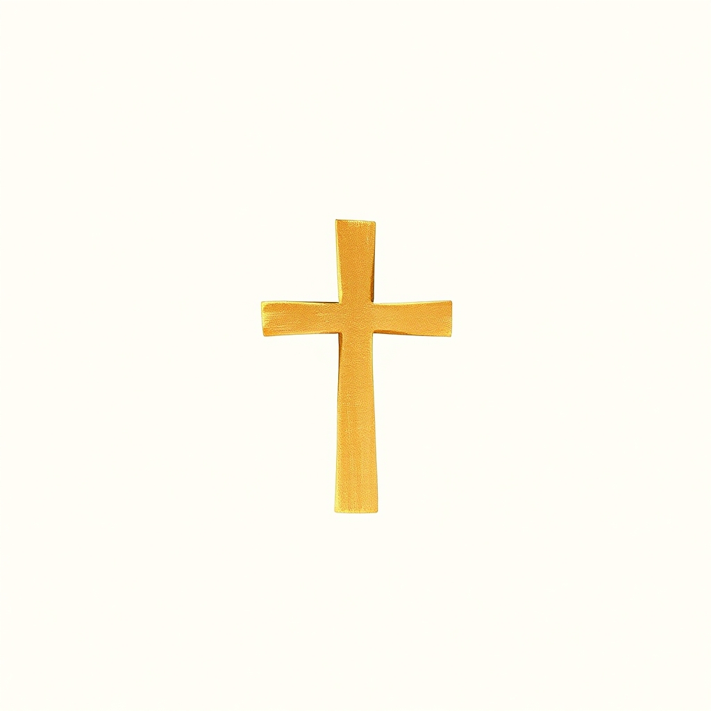 croix d'or massif