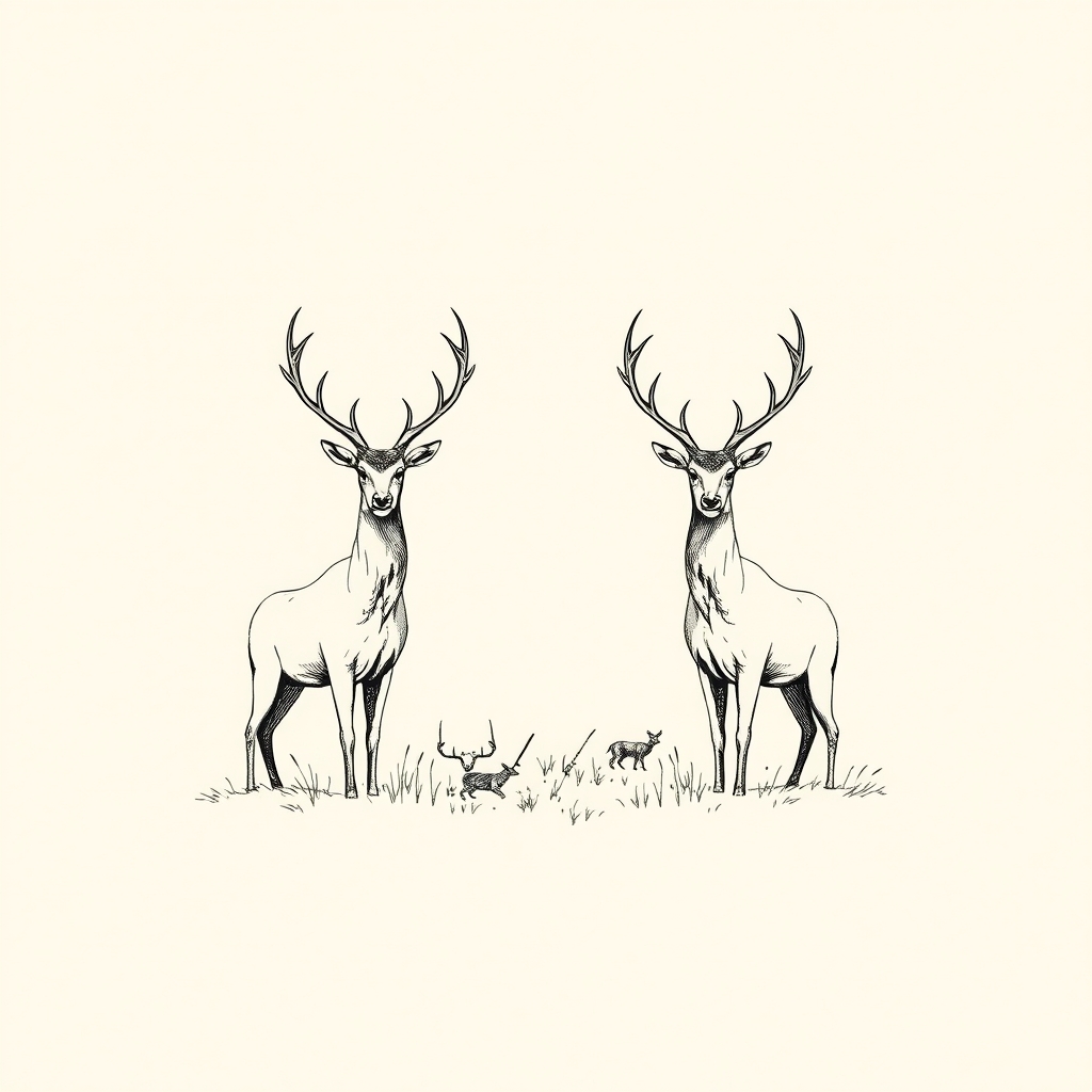 cerfs et animaux de chasse