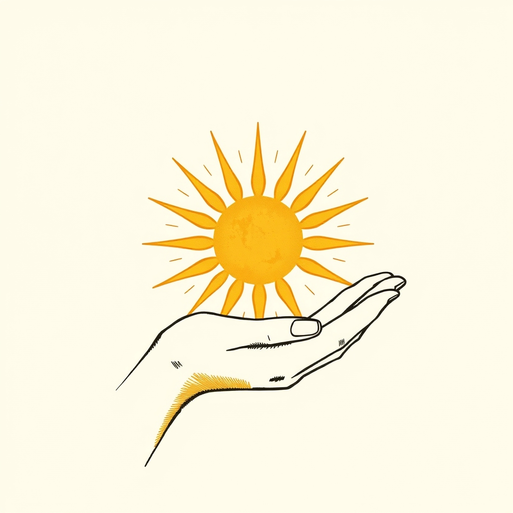 soleil dans la main