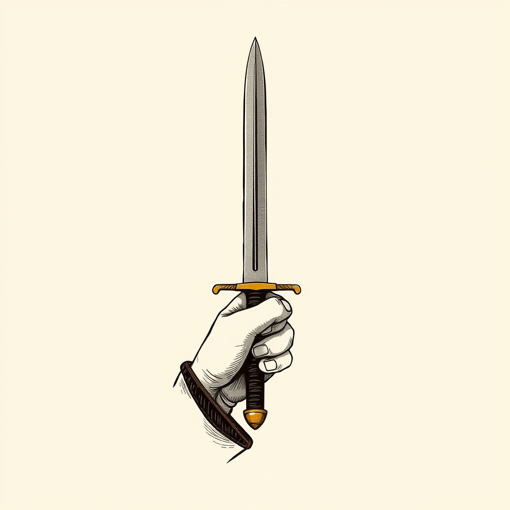 épée à la main