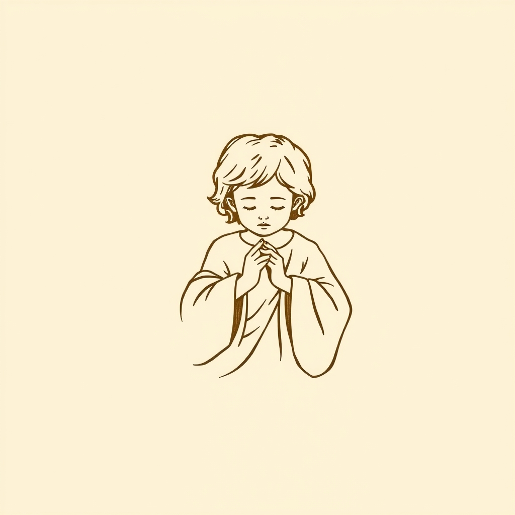 O Menino Jesus colocando um anel em seu dedo