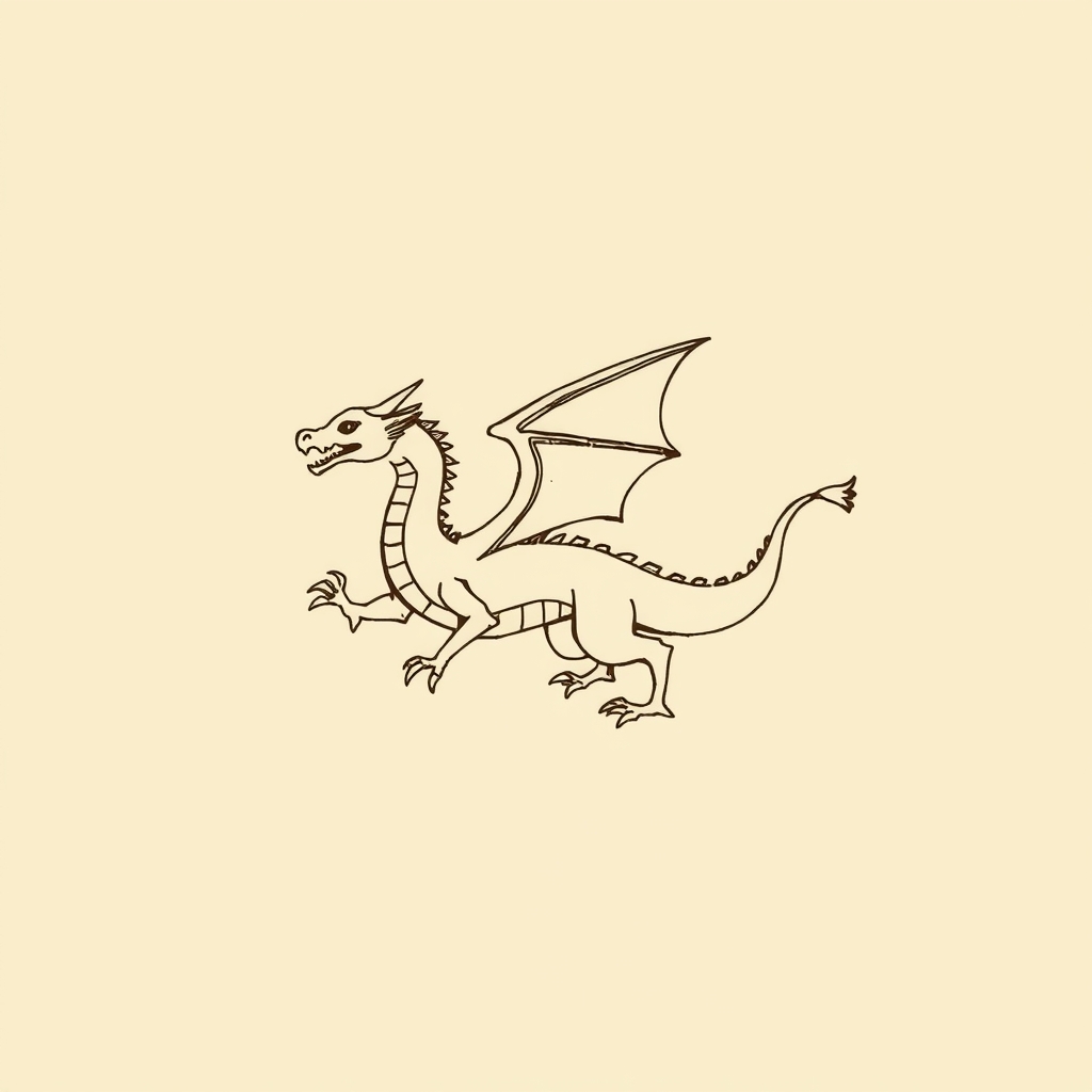 foulant aux pieds un dragon