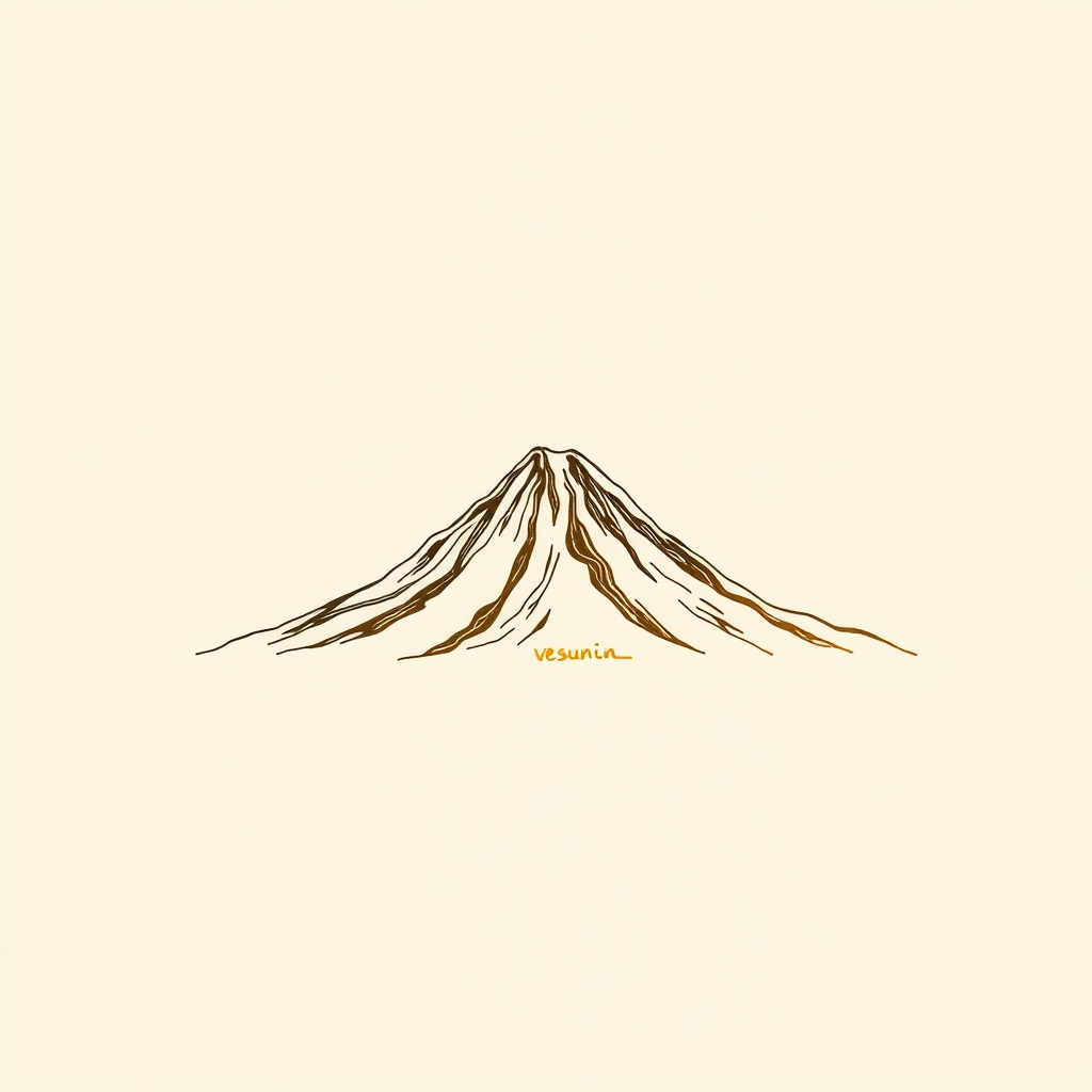 Vesúvio ao fundo