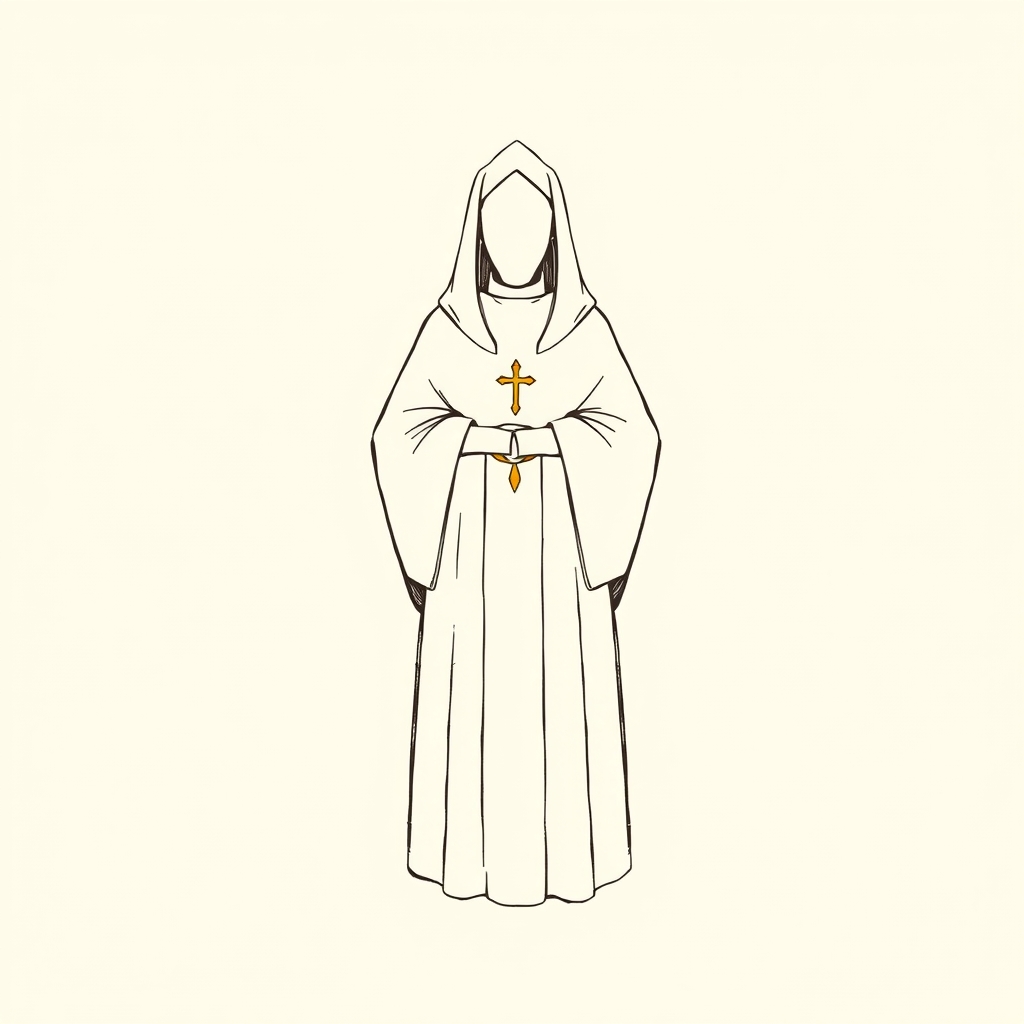 abito domenicano bianco