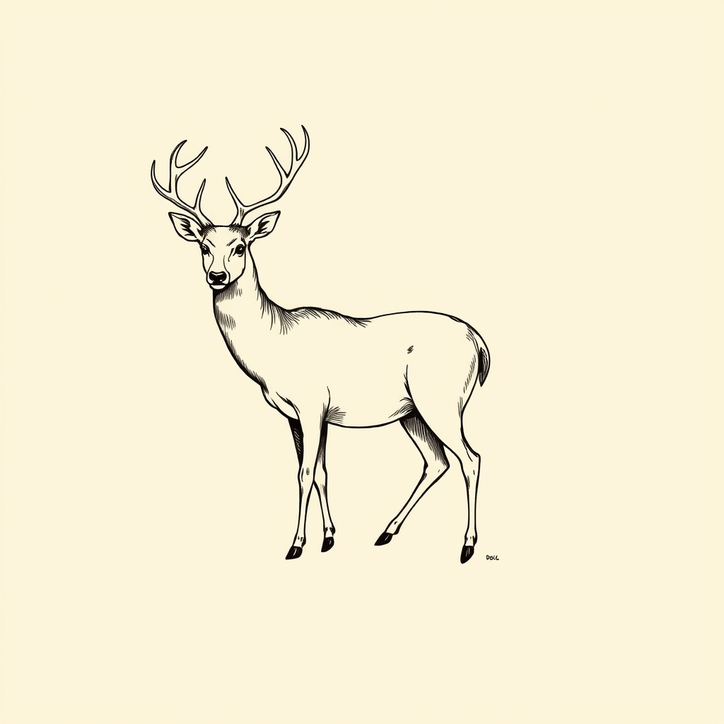 animaux sauvages (cerfs, bêtes de forêt)